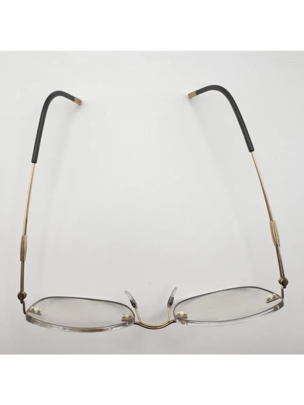 Silhouette Titanium 5227 20 6051 Rimless Eyeglass Frames Black Gold 48-19-140